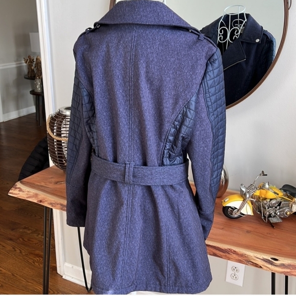 Michael Kors Women Navy Heather Fall/Winter Jacket. Size M. - Picture 4 of 5